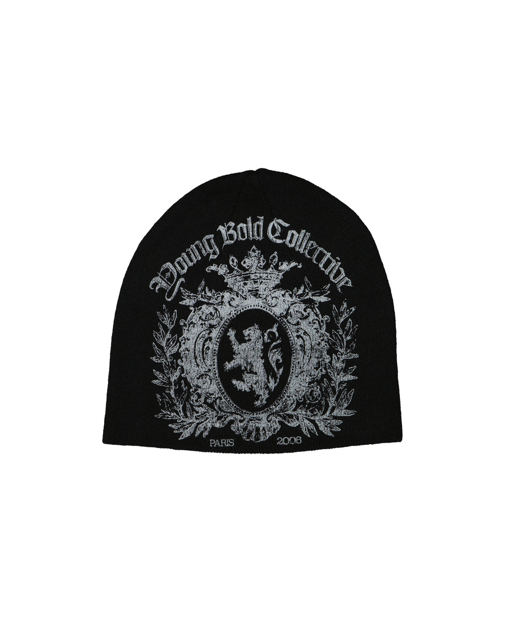 CREST BEANIE - BLACK