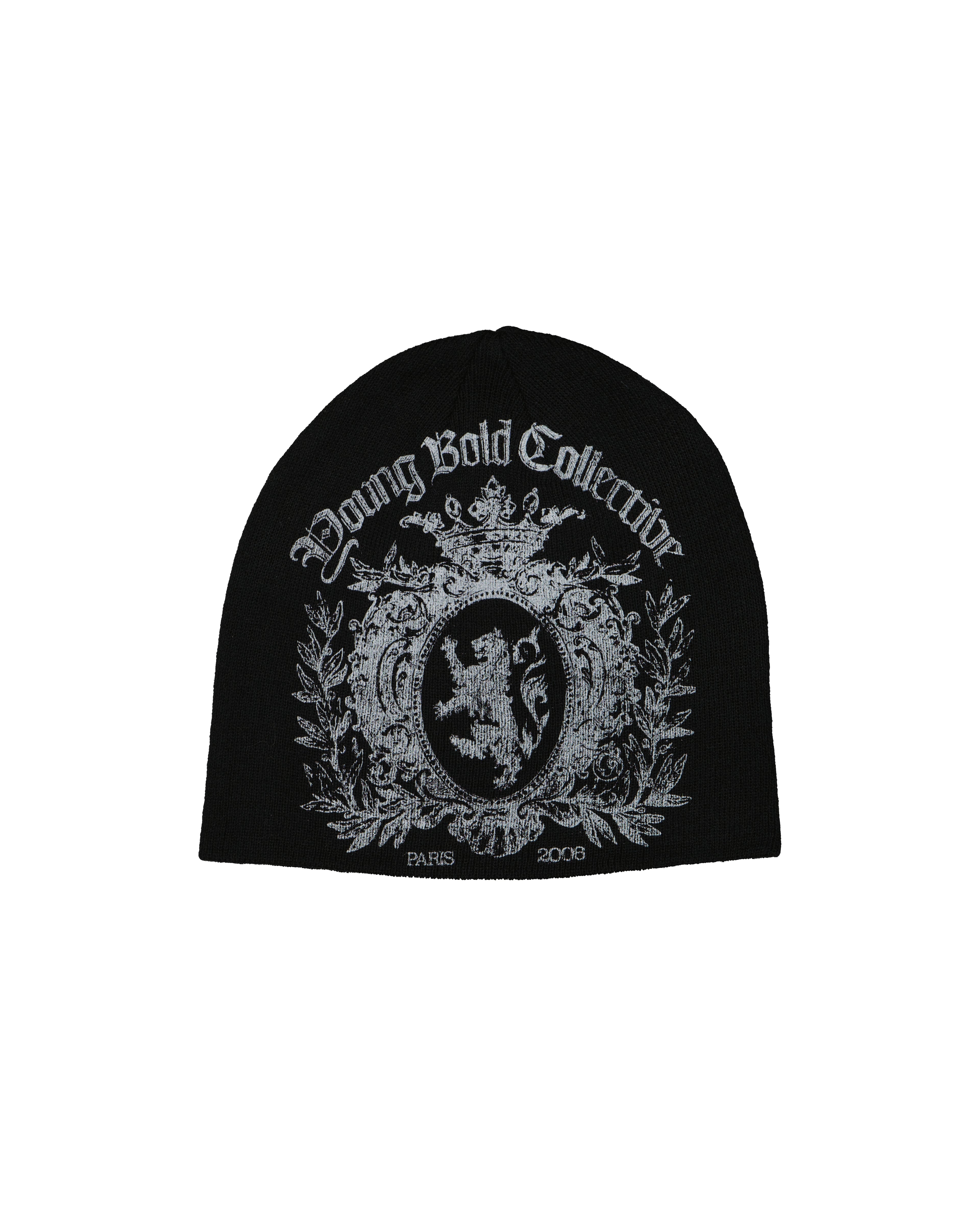 CREST BEANIE - BLACK